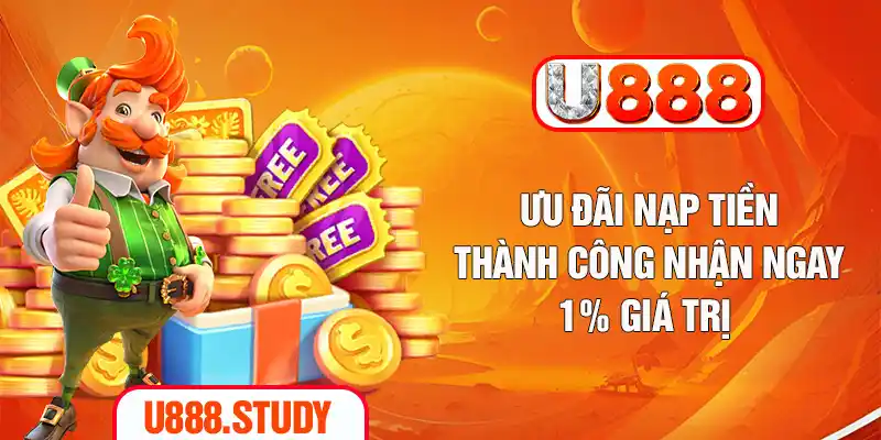 Ưu đãi nạp tiền thanh công nhận ngay 1% giá trị